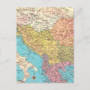 Albanien, Griechenland, Italien Karte