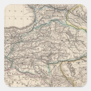 Albanien, Iberien, Colchis, Armenien, Mesopotamien Quadratischer Aufkleber