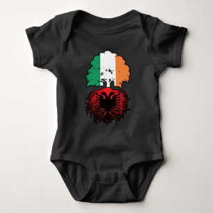 Albanien - Irish Ireland Treots Flag Baby Strampler