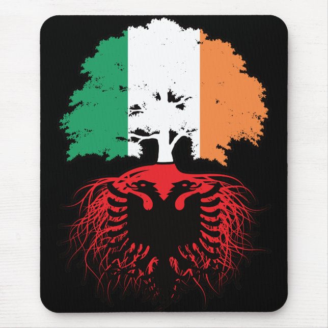 Albanien - Irish Ireland Treots Flag Mousepad (Vorne)