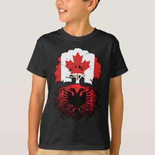 Albanien - kanadische Baumroots-Fahne T-Shirt