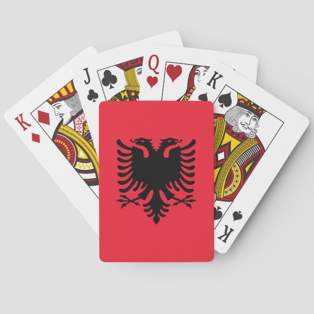 Albanien Karten spielen Spielkarten (Rückseite)