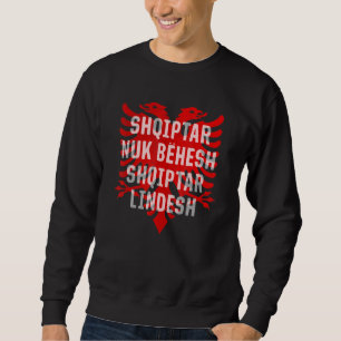 Albanien Kosovo Doppeladler Vintage Balkan Sprichw Sweatshirt