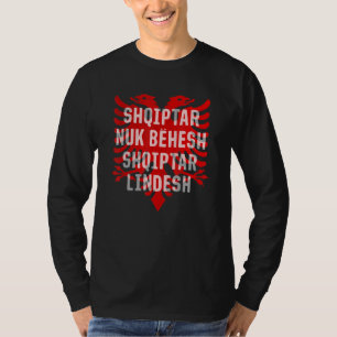 Albanien Kosovo Doppeladler Vintages Balkan-Sprich T-Shirt
