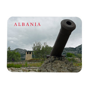 Albanien Kruje Castle cannon view magnet