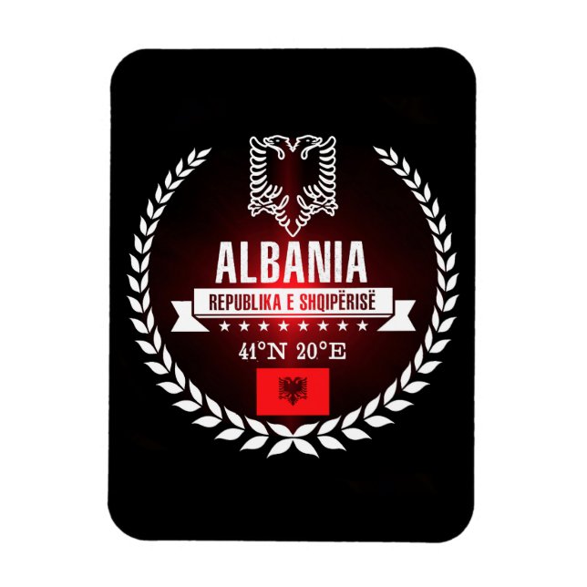 Albanien Magnet (Vertikal)