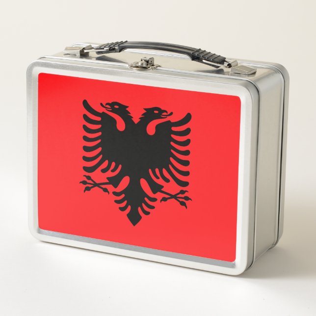 Albanien Metall Brotdose (Vorderseite)
