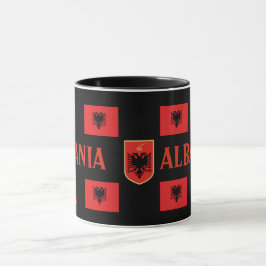 Albanien Moderne Tasse der Flaggen