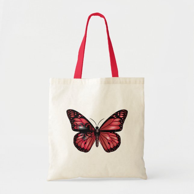 Albanien Monarque Butterfly Flag Tragetasche (Vorne)
