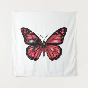 Albanien Monarque Butterfly Flag Wandteppich
