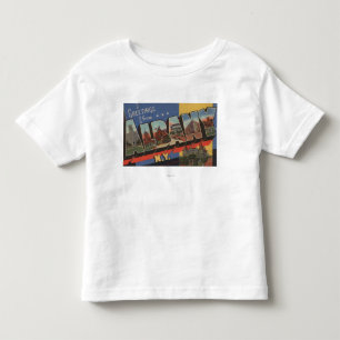 Albanien, New York - große Buchstabe-Szenen Kleinkind T-shirt
