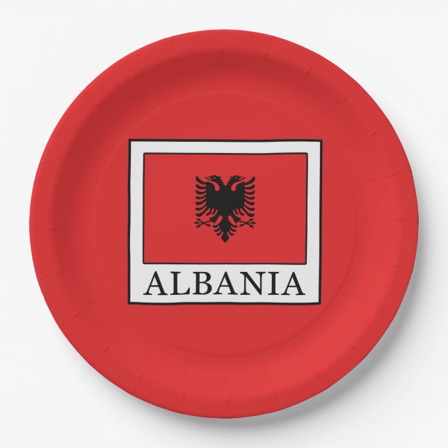Albanien Pappteller (Vorderseite)