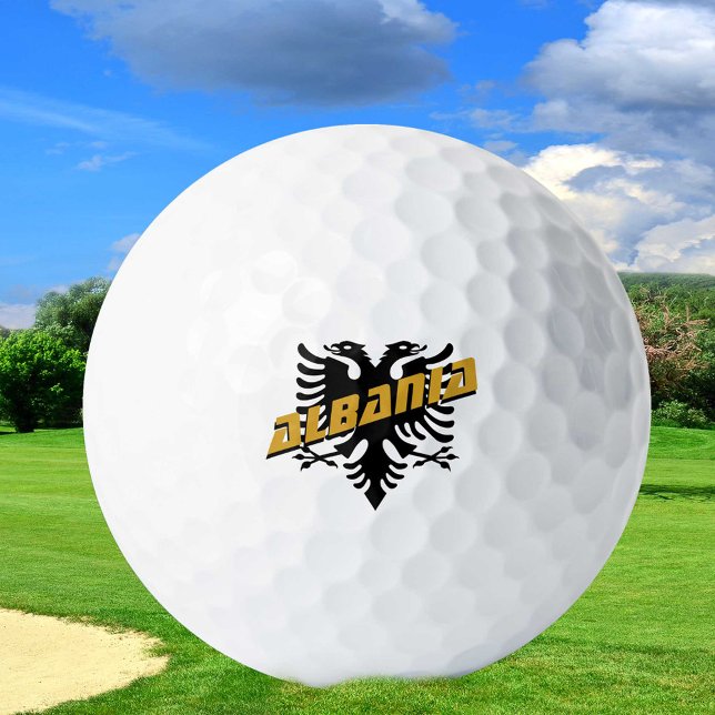 Albanien Patriotic Golf & Albanienflagge Golfball (Von Creator hochgeladen)