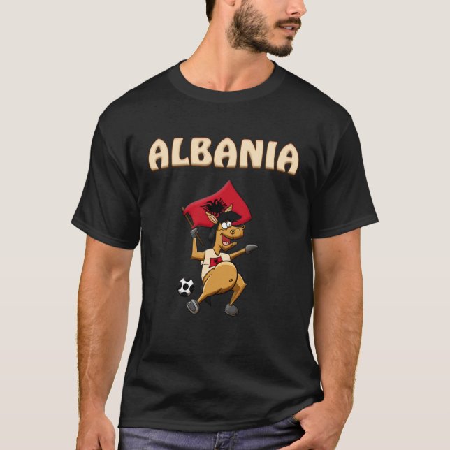 Albanien Pferdefans T-Shirt (Vorderseite)