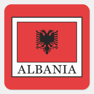 Albanien Quadratischer Aufkleber