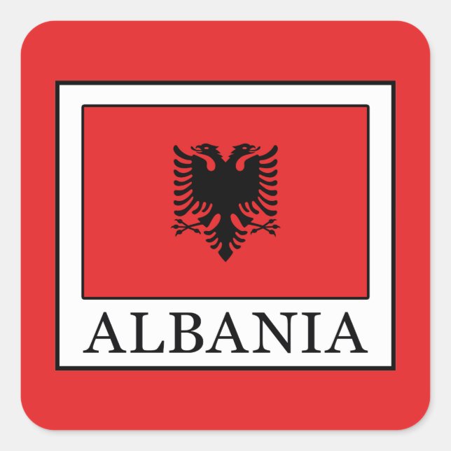 Albanien Quadratischer Aufkleber (Vorderseite)