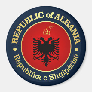 Albanien (rd) magnet