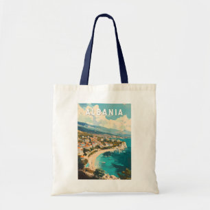 Albanien Reise Kunst Vintage Tragetasche