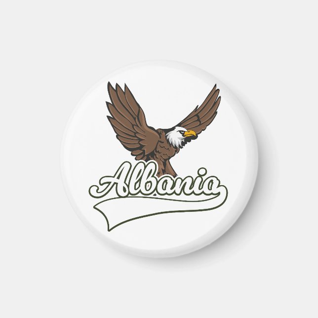 Albanien Reise Logo Magnet (Vorne)
