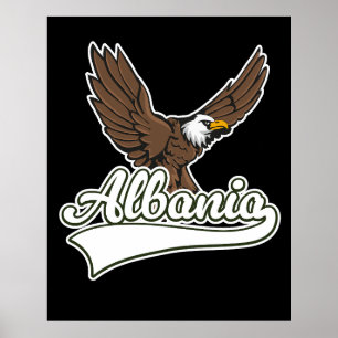 Albanien Reise Logo Poster