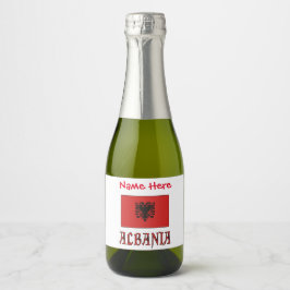 Albanien - Rote Personalisierung unter albanischer