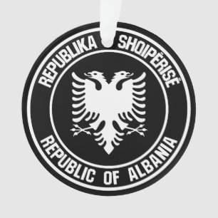 Albanien Runde Emblem Ornament