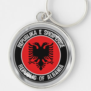 Albanien Runde Emblem Schlüsselanhänger