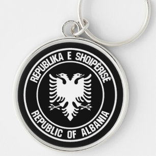 Albanien Runde Emblem Schlüsselanhänger