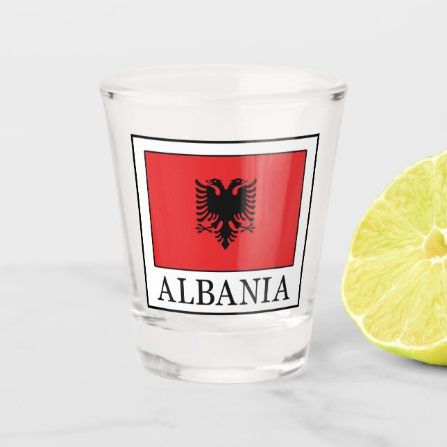 Albanien Schnapsglas (Vorderseite)