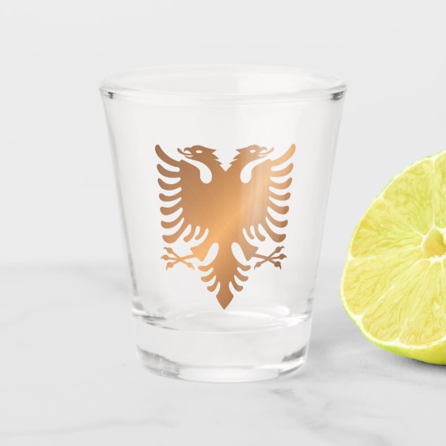 Albanien Schnapsglas (Vorderseite)