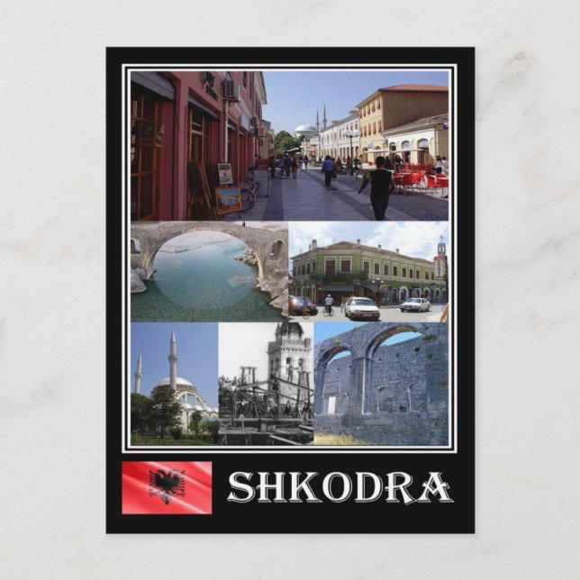 Albanien - Shkodra - Mosaik - Postkarte (Vorderseite)