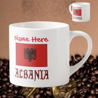 Albanien und die albanische Flagge - Rote Personal