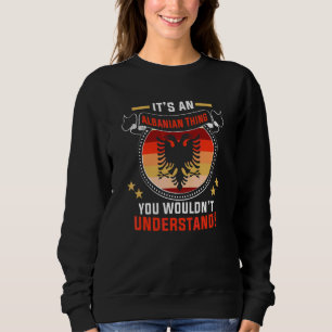 Albanien und Kosovo Flag für Stolz A Sweatshirt