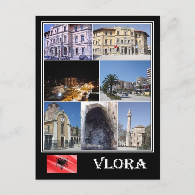 Albanien - Vlora - Mosaik - Postkarte (Vorderseite)