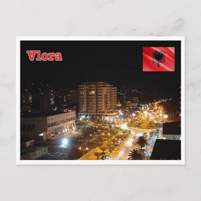 Albanien - Vlora - Postkarte (Vorderseite)