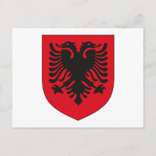 Albanien-Wappen Postkarte