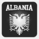 Albanien-Wappen Quadratischer Aufkleber (Vorderseite)