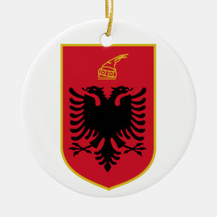 Albanien-Wappen Verzierung Keramikornament