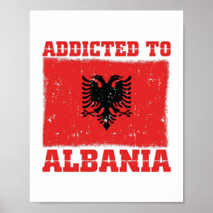 Albanien zugeteilt   Albanische Balkangeschenke Poster