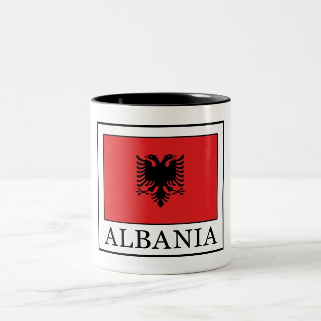 Albanien Zweifarbige Tasse (Mittel)