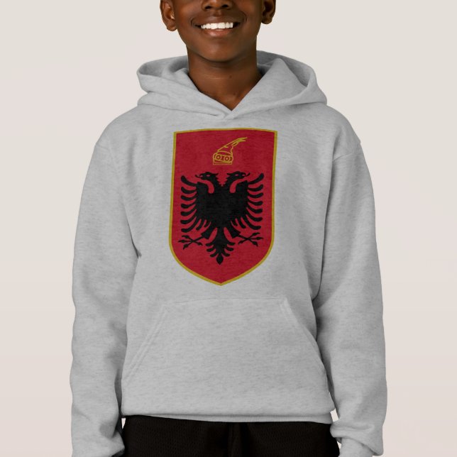 Albanienemblem Hoodie (Vorderseite)