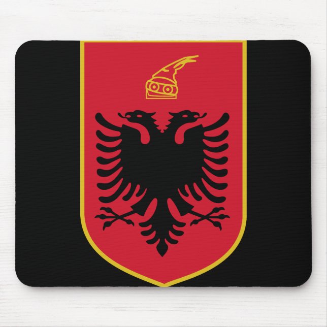 Albanienemblem Mousepad (Vorne)