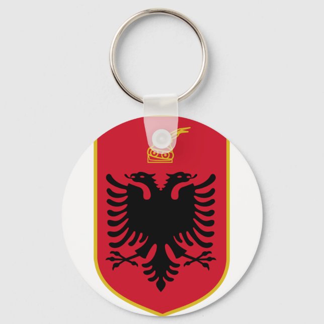 Albanienemblem Schlüsselanhänger (Vorderseite)