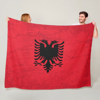 Albanienflagge - Ein Tapisserie des albanischen Er Fleecedecke