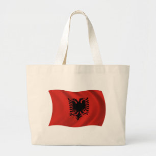 Albanienflagge Totbeutel Jumbo Stoffbeutel