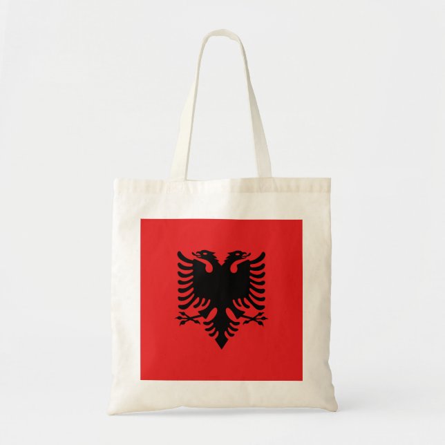 Albanienflagge Tragetasche (Vorne)
