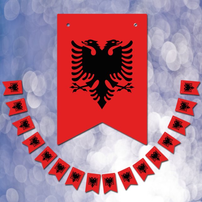 Albanienflagge und Party Albanien Banner / Hochzei (Von Creator hochgeladen)