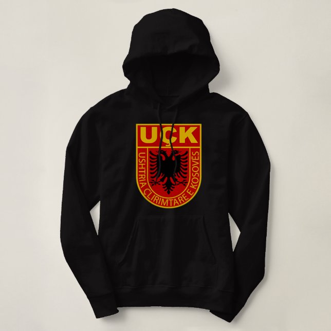 Albanienkosovo-Armee uqk patriot Hoodie (Design vorne)
