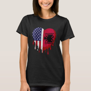 Albaniens Heritage Month Albanien Flag Anhörung T-Shirt