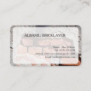 ALBANIL/ BRICKLAYER Visitenkarte bearbeitet